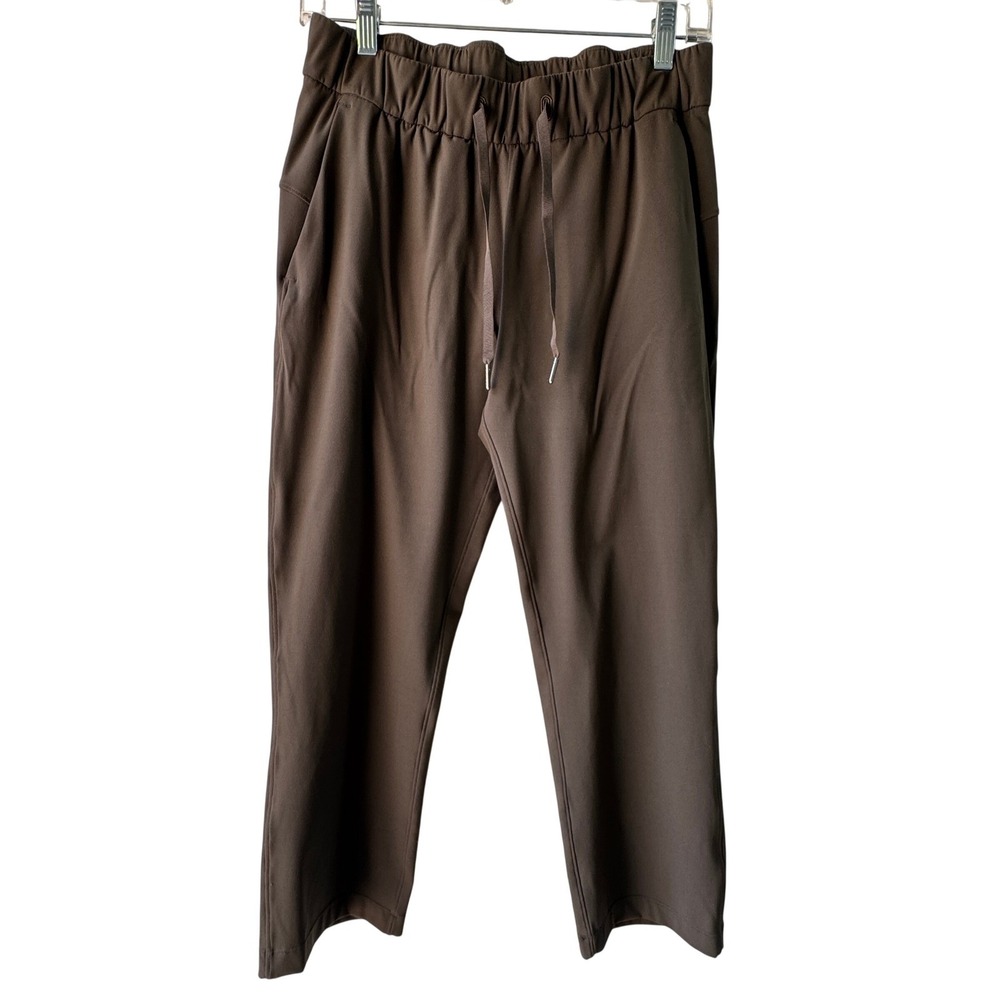 Lululemon On the Fly 7/8 Brown  Crop Travel Women's Size 6